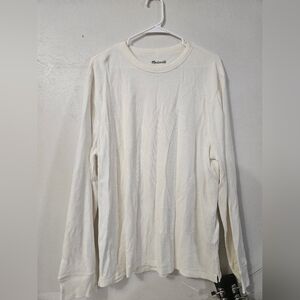 NWT! Madewell Mens Off White Long Sleeve Shirt!